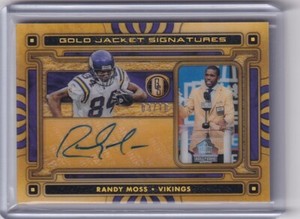2023 PANINI GOLD STANDARD JACKET SIGNATURES VIKINGS AUTO HOF - RANDY MOSS 03/10