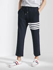 Thom Browne Men's and Women's Pure CottonPants Casual Sports Pants