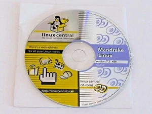 Mandrake Linux 7.2 X86 No Manual single CD Very Good Condition USA - Picture 1 of 2