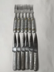 Vintage Acero Inoxidable Argentina Stainless Steel Silverware Flatware Set Of 12 - Picture 1 of 13