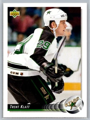 Trent Klatt 1992-93 Upper Deck HOCKEY #62 Minnesota North Stars - Image 1 of 2