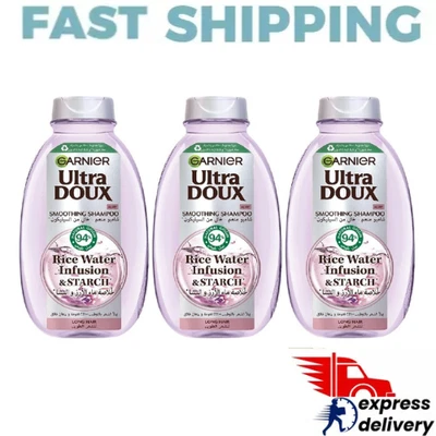 Garnier Ultra Doux Rice Water and Starch Infusion Shampoo, 400 ml ( 3 of Pack ) - image 1 of 2