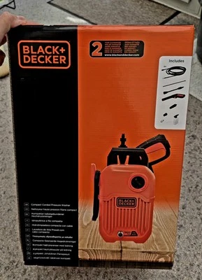 Black+Decker 1300W Electric Compact Pressure Washer (110 Bar)  BEPW1300Q-GB - Image 1 of 4