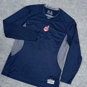 Cleveland Guardians Nike Pro Combat Shirt Uomo L Fitted Indians Wahoo Tribe - Foto 1 di 10
