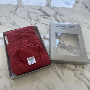 CALVIN KLEIN ROT - SCHLAFANZUG LOUNGEWEAR SET GR. S Originalverpackt - Bild 1 von 4
