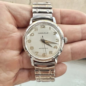 Vintage 70’s Caravelle by Bulova Handaufzug Edelstahl Uhr 30mm LÄUFT - Bild 1 von 9