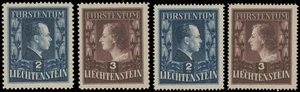 1951, LIECHTENSTEIN, ROYAL COUPLE,  PERF 12.5x12 AND PERF 14, NH, SC#259-60, a - Picture 1 of 2