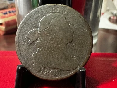 1803 United States Draped Bust Large Cent Great Shape!! - Image 1 of 3