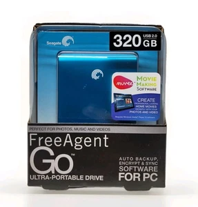 Seagate Free Agent Go 320GB Ultra Portable Hard Drive USB 2.0 New For PC  - Afbeelding 1 van 7
