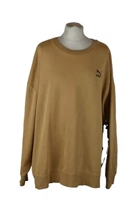 PUMA Beige Sweatshirt size 2XL Womens Pullover - Picture 1 of 4