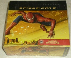 Spider-Man 2 Movie Panini 2004 sticker Box 48 packs Sealed 10 stickers per pack - Picture 1 of 4