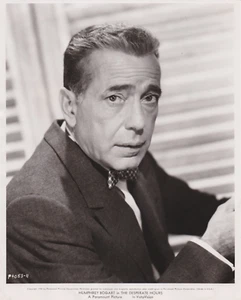 1955 Stampa Foto Attore Humphrey Bogart protagonista di "Le ore disperate" - Foto 1 di 2