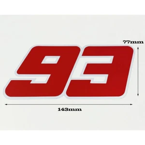 Reflective Universal Resin Motorsport Sticker Nine Three MSport H:7.7cm W:14.3cm - Imagen 1 de 1