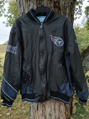 G III Carl Banks Tennessee Titans NFL Black Size XL Leather Jacket - Image 1 of 4