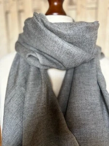Schiefer meliert reines Kaschmir natürlich gefärbt Pashmina von Pashmina Love - Bild 1 von 5