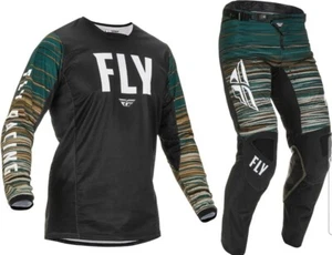 NEW GENUINE FLY RACING KINETIC WAVE MOTOCROSS MX GEAR BLACK/RUM 30W/MEDIUM - Picture 1 of 5