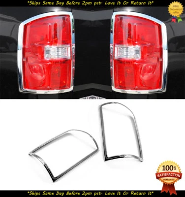 Cubierta de marco de luz trasera cromada para GMC Sierra 2014-2018 Sierra 14 15 16 17 Foto 1 de 2