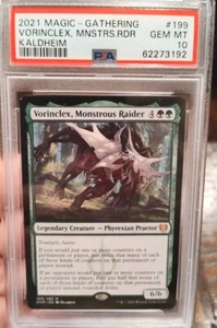 MTG Kaldheim Vorinclex Monstrous Raider PSA 10 - Picture 1 of 2