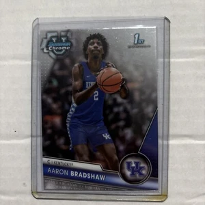2023-24 Bowman Chrome U Aaron Bradshaw 1st Bowman Base Kentucky Wildcats - Picture 1 of 2