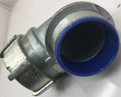 5357 THOMAS & BETTS 2 POLEGADAS FERRO MALEÁVEL ESTANQUE LÍQUIDO ISOLADO CONEXÃO 90 GRAUS - Imagem 1 de 4