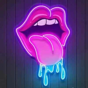 Letrero de neón labios sexy, letrero de neón con impresión UV para decoración de habitaciones, bar, sala de juegos, - Imagen 1 de 9