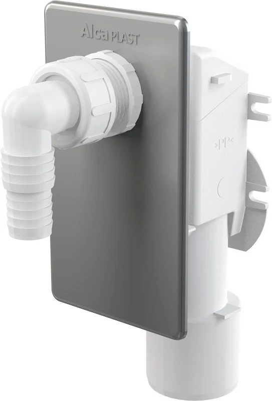 Alcaplast APS3 Unterputzsiphon für Waschgeräte - Grau/Weiß