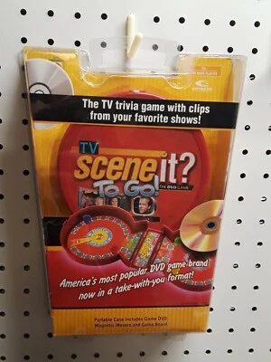 Mattel's "TV Scene It? To Go!" - Travel DVD and magnetic game board New/sealed - Image 1 of 2