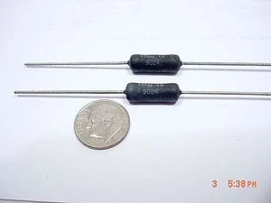 DALE 15,000 15K 2 WATT QTY-2 WIRE WOUND TUBE AMPLIFIER PRECISION 1% RESISTOR S - Foto 1 di 1
