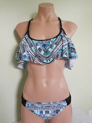 California Waves macrabe flounce bikini set size L AF44  - Image 1 of 4
