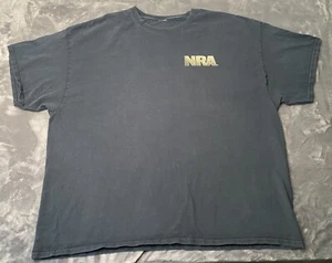 Vintage NRA Shirt Men's 3XL Black 2nd Amendment Eagle National Rifle Association - Picture 1 of 9