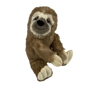 Peluche Progresivo Sellado Tres Dedos Perezoso 11" Peluche Marrón Tostado Crema - Imagen 1 de 8