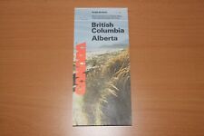 Vintage Road Map -- British Columbia Alberta 1980