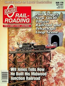 O Gauge Railroading Magazine Run 179 April 2001 Layout Construction - Picture 1 of 2