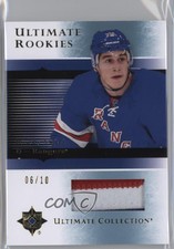 2015-16 Ultimate Collection 2005-06 Rookies Gold /10 Brady Skjei Rookie Patch RC