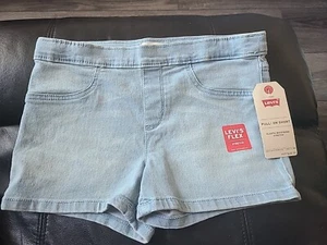 Levi's Girls Pull On Shorts 12 Elastic Adjustable Waistband NEW with Tags Levis - Picture 1 of 8