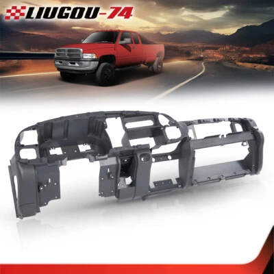 Fit For 1998-2001 Dodge Ram Gray Dash Dashboard Core Structure Frame Single Aux  - Image 1 of 4