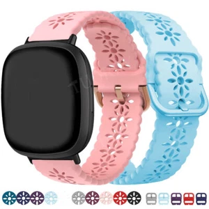 Correa de reloj deportiva de silicona para Fitbit Versa 2 3 4/Sense 2 repuesto - Imagen 1 de 60