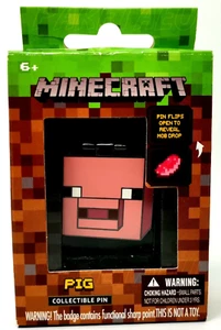 π· Minecraft Pig Collectible Pin β Series 1 Drop Enamels Pin Mojang Think Geek - Picture 1 of 12