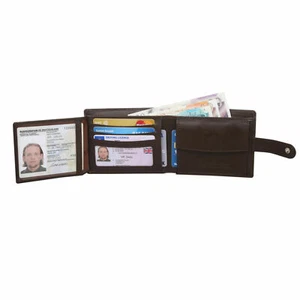 StarHide RFID Men Real Soft Leather Wallet With ID & Coin Pocket Gift Boxed 825  - Picture 1 of 16