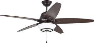 CF500TORB Kathy Ireland Home Euclid Ceiling Fan with 4-Speed Wall Control | Ligh - Picture 1 of 9