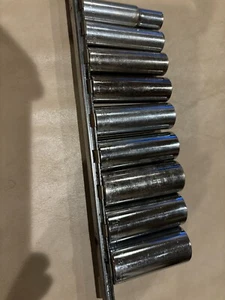 Craftsman 3/8" Drive, 9-Piece, Deep, 6-Point, SAE Socket Set made in USA - Bild 1 von 6