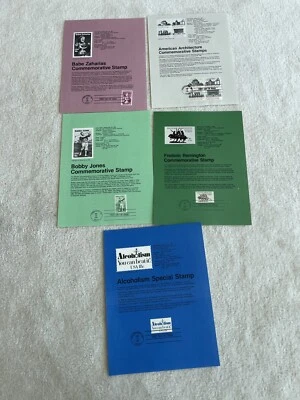 Lot Of 5 FDC's USPS First Day Issued Souvenir Pages from 1981 Stamps - Image 1 of 4