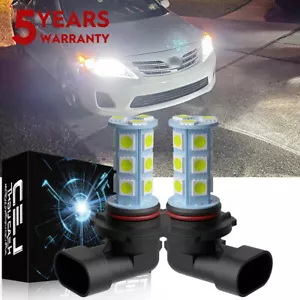 For Toyota Daytime Running Light DRL LED Bulbs High Power 6000K 100W 9005 HB3 2X - Picture 1 of 14