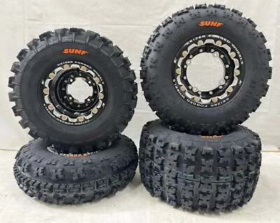 Keizer Beadlock Rims Sunf A027 Tires TRX250R TRX450R TRX400EX TRX 250R 450ER - Image 1 of 4
