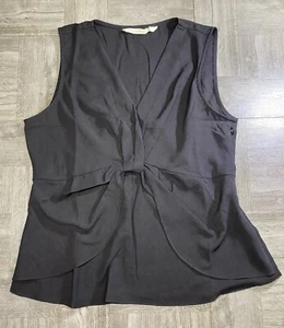 SOFT SURROUNDINGS "ENKA TANK" Women's Blouse Black Sz Large L - Picture 1 of 9