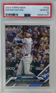 Carta Baseball Shohei Ohtani 2024 Topps Now 50/50 Los Angeles Dodgers #722 PSA 10 - Foto 1 di 2