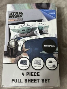 Juego de sábanas completo Star Wars Mandalorian niños niños ropa de cama nuevo #25132 - Imagen 1 de 4