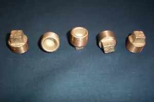 (Qtà. 5) Nuovi tappi per tubo 3/4" ferro da stiro zincato mellabile, testa quadrata - Foto 1 di 4