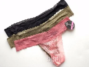 XOXO / Thong / 3 Pack / Style #XO8678 / All Lace / Multi-Color / $36 - Picture 1 of 7