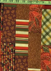 Harvest Printed Patches Fall Autumn 100% Cotton Quilt Quilting Fabric 1 Yd! - Picture 1 of 1